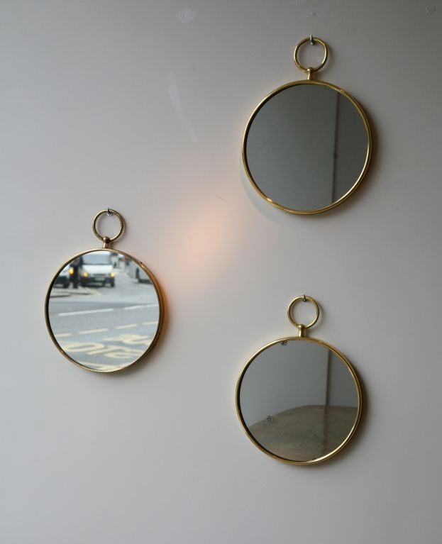 Brass Mirror by Piero Fornasetti