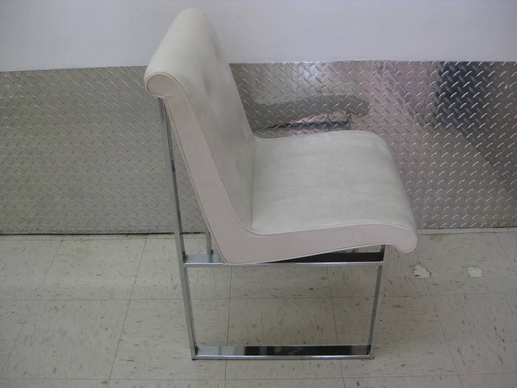 Canadian Single, Set of Two or Three Chairs in the Manner of Milo Baughman For Sale