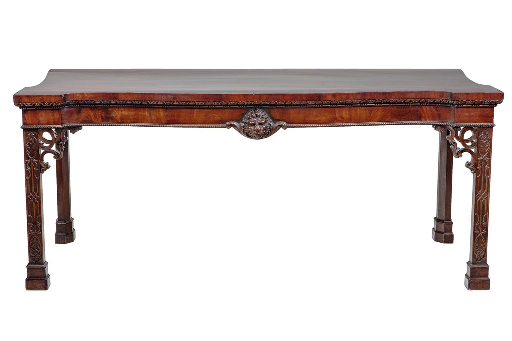 19th Century Irish Mahogany Console Table