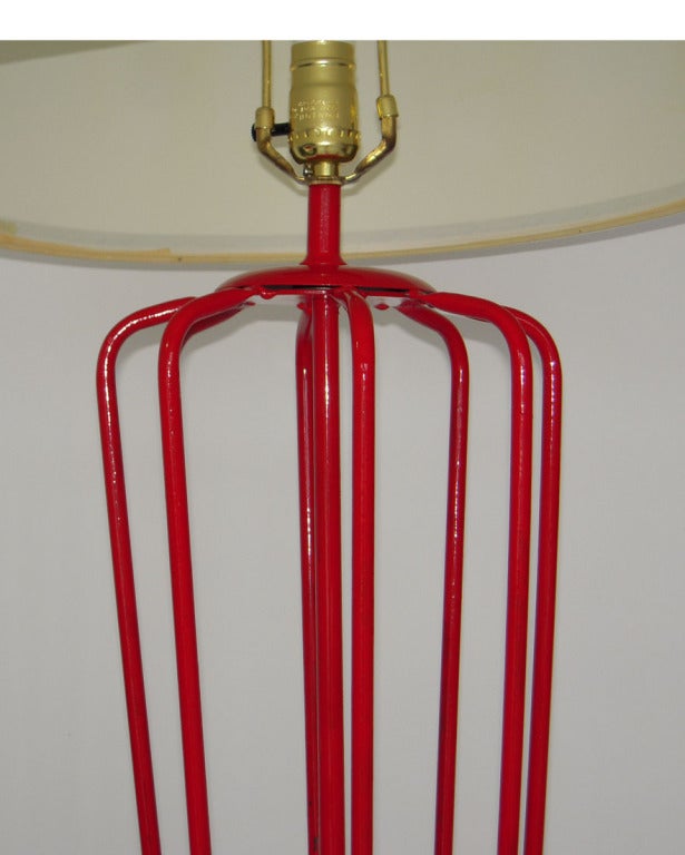 Iron French Floor Lamp In the Manner of Jean Royère