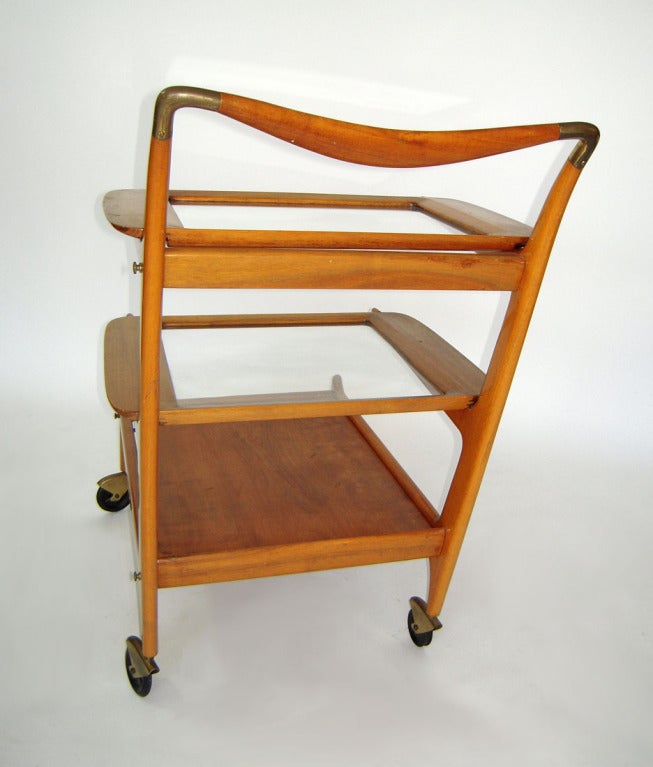 Serving Cart by Cesare Lacca In Good Condition In Ft Lauderdale, FL