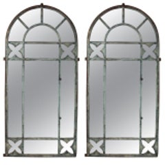 Forged Iron Floral Motif Mirrors 11