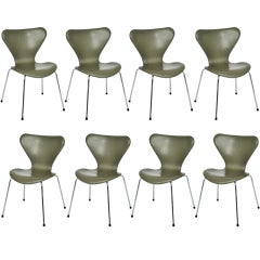 Arne Jacobsen - leather series 7 chairs