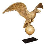 Antique Rare and Large Gilt Eagle Weathervane