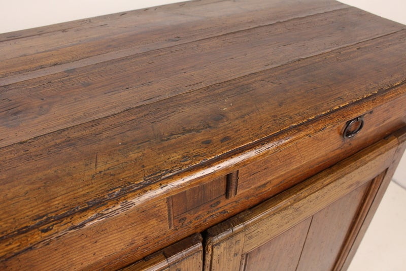 Warm, Glowing, Snail-Footed Period French Pine Buffet In Good Condition In Port Chester, NY