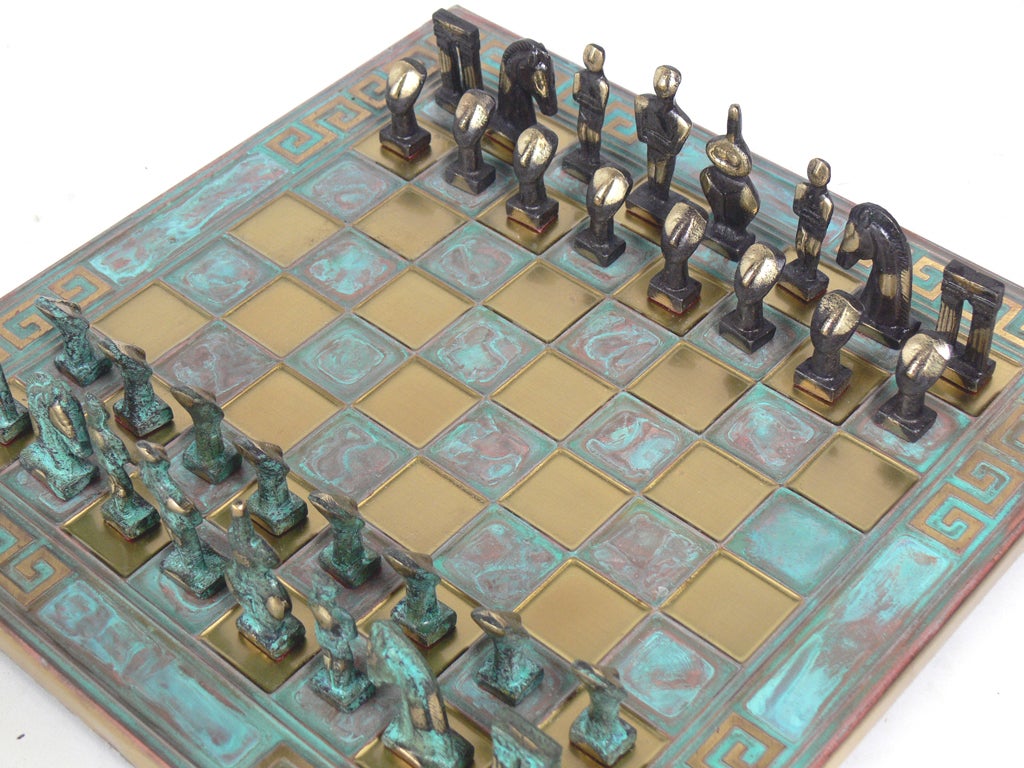 Maple Modernist Chess Set by Arthur Elliot for ANRI