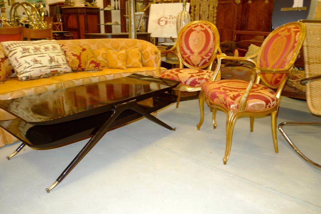 Salon Suite by Galimberti Lino - Settee And Pair Arm Chairs For Sale 1