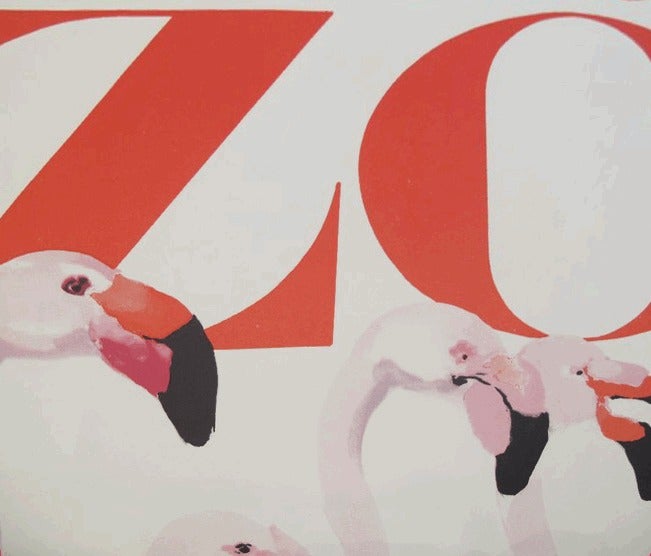 Polish Zwiedzajcie Zoo - Pink Flamingos, Swierzy