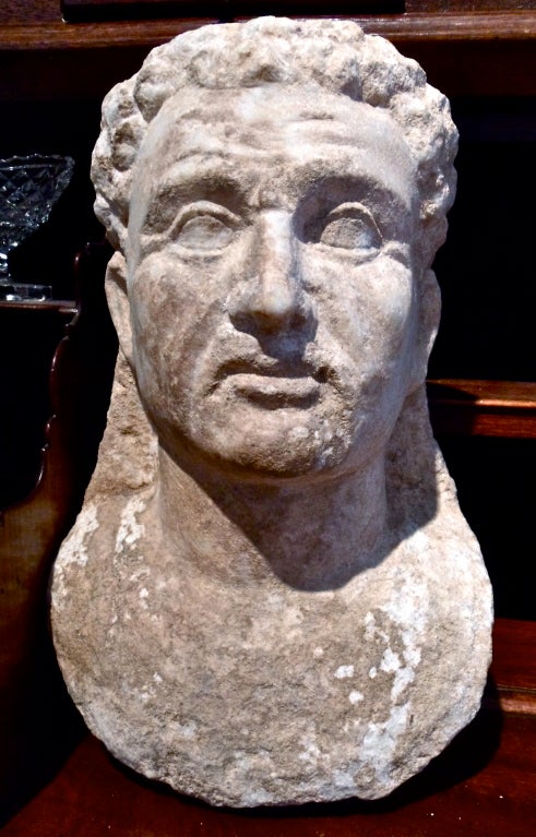 Period Roman Marble Bust of a Man.  Syrian Colony.  Guaranteed