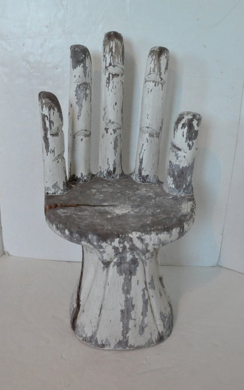Late 20th Century Folk Art Hand Chair in the manner of Pedro Friedeberg