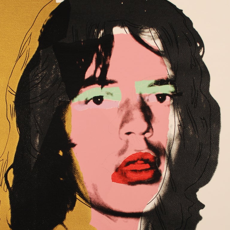 American Mick Jagger by Andy Warhol, Signed Original