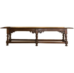 Antique 17th Century Dutch or Flemish Joined Bench