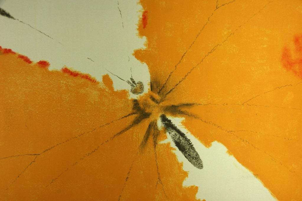 Vintage poster for the National Exhibition of Beaux-arts in Zurich designed by the prominent Swiss painter Augusto Giacometti.