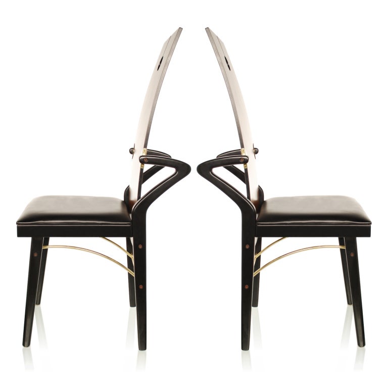 Pierre Cardin Dining Chairs In Excellent Condition In Dallas, TX