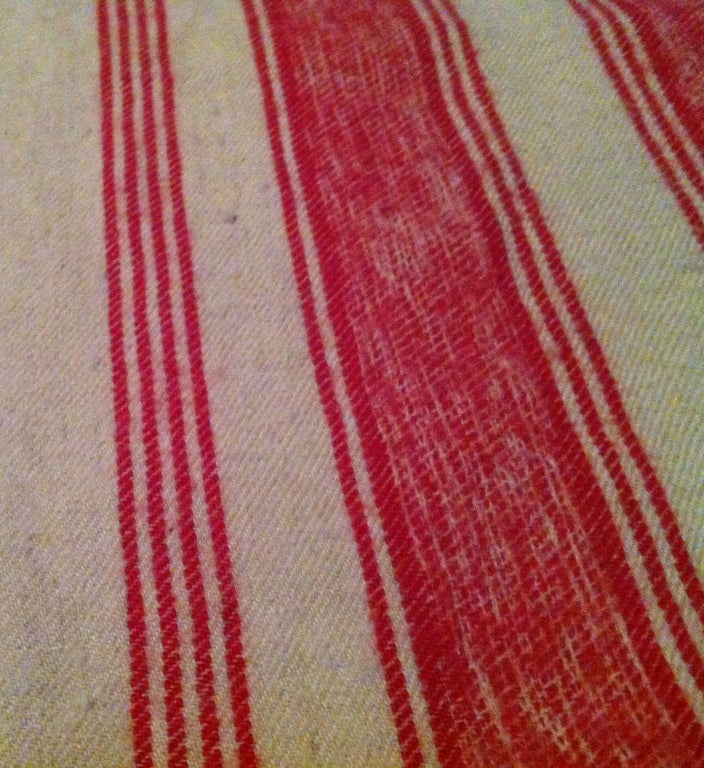 American Massive 13 Foot Long Striped Wool Blanket For Sale