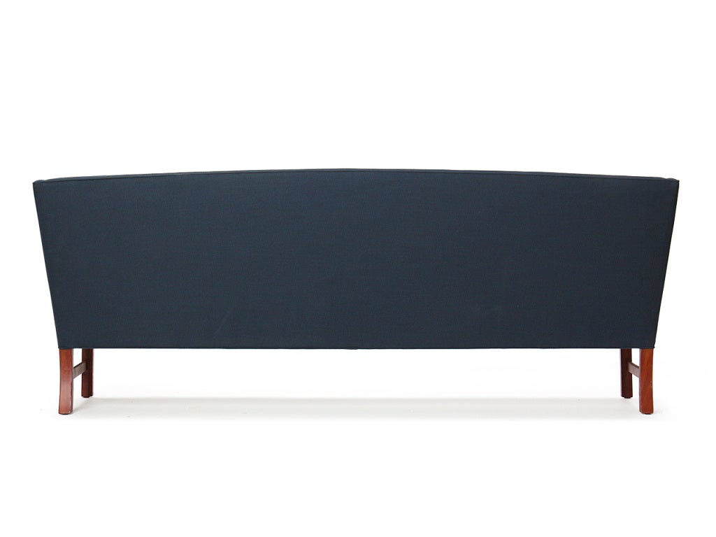 Tight Back Sofa by Ole Wanscher In Good Condition For Sale In Sagaponack, NY