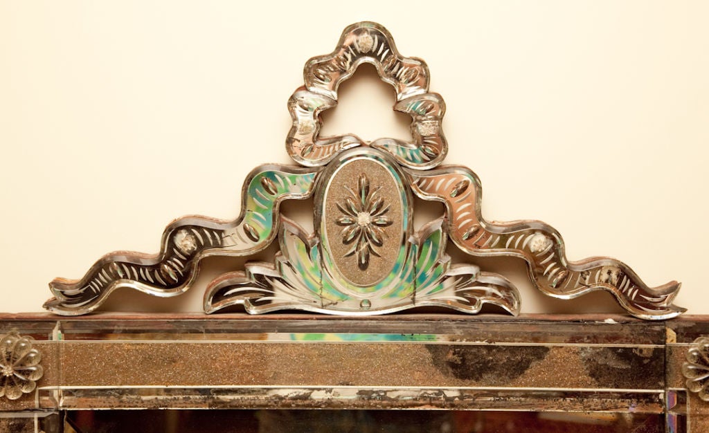 French Mirror With Reverse Glass Frame 2
