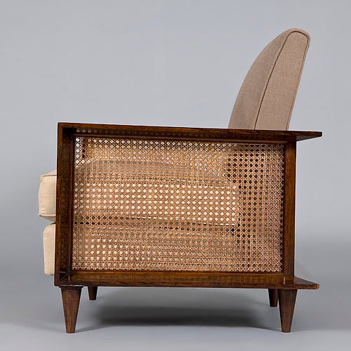 20th Century Pair of  Unusual Jacaranda  Rosewood Arm Chairs