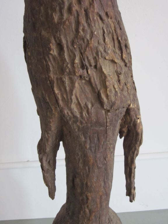 Primitive Carved Aftican Wood Sculpture from Togo For Sale