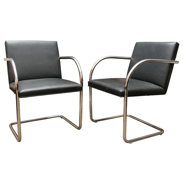 Set of Six "Brno" Chairs  by Mies van der Rohe for Knoll