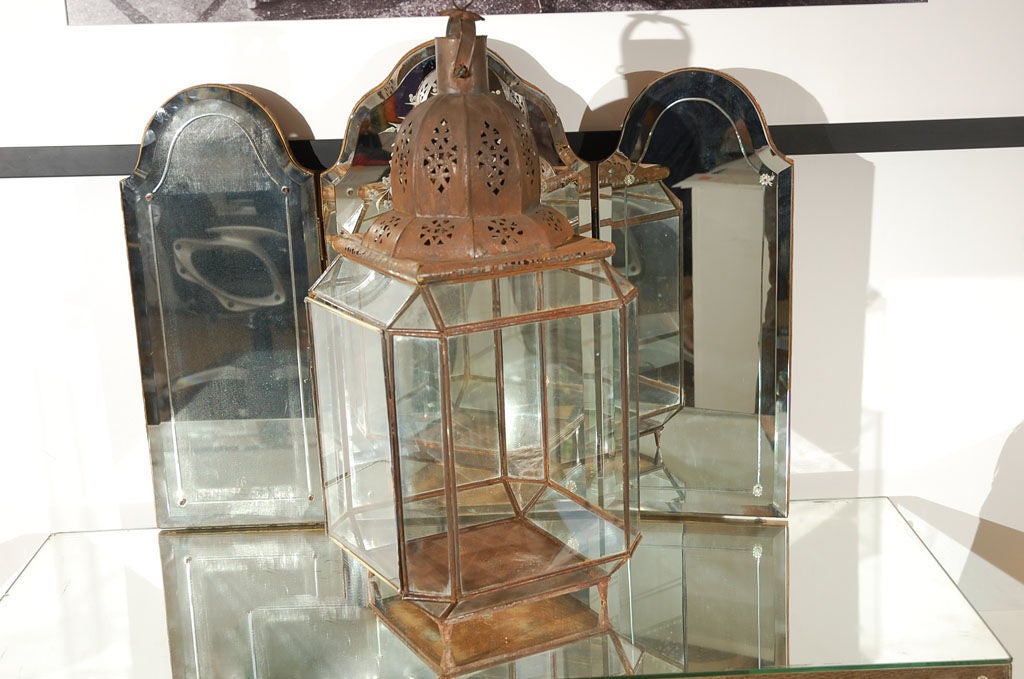 Four vintage Moroccan lanterns