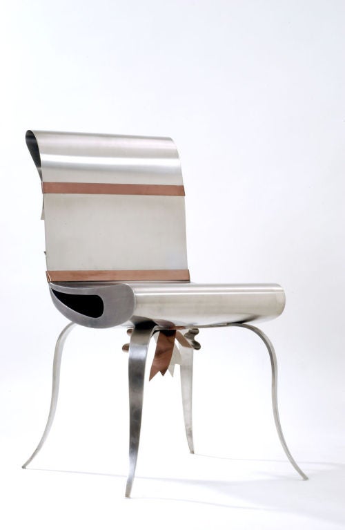 Maria Pergay

A ribbon chair, can be purchased in multiples.