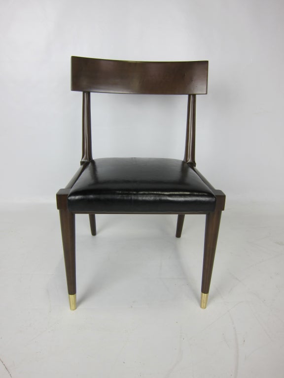 Wood Set of Six NeoClassical Modern Chairs