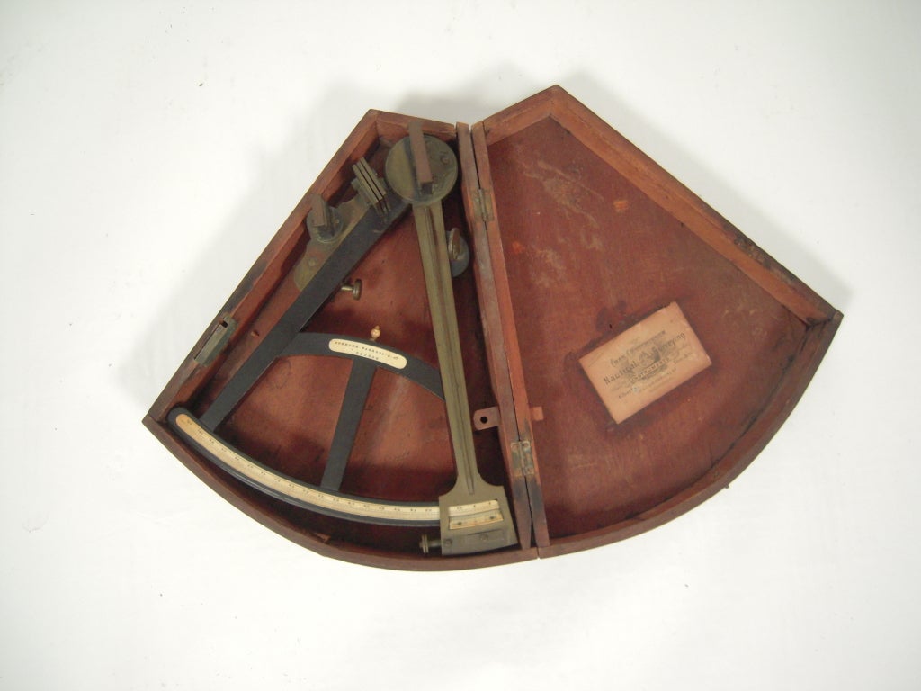 Rare 19th C English Octant by Spencer & Barrett 2