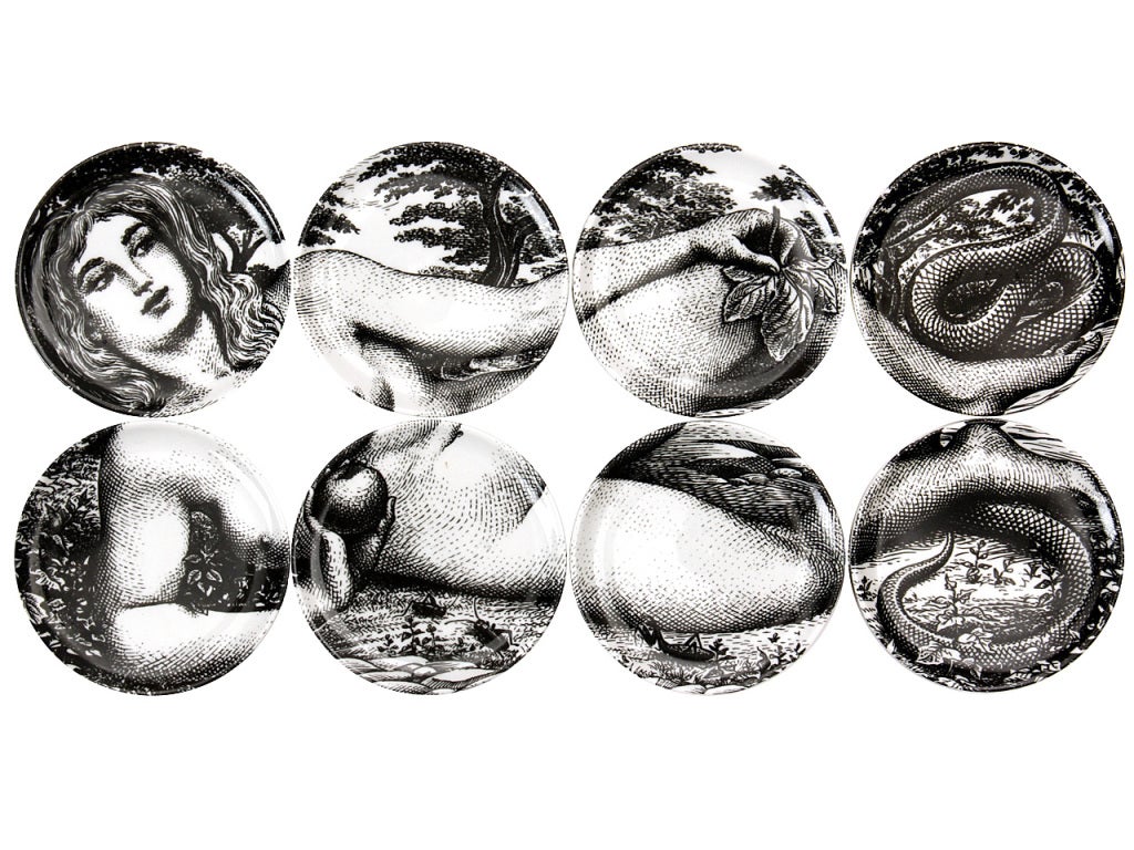 EVA plates by Fornasetti