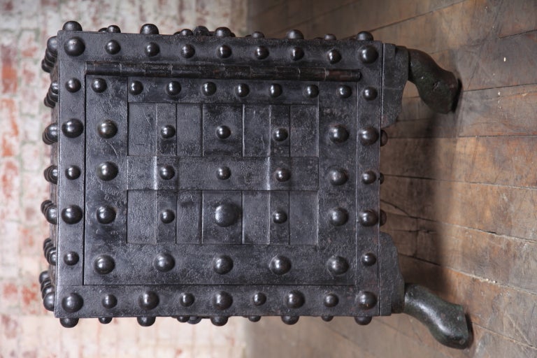 20th Century Original, Antique Industrial, American Made, Hobnail Safe