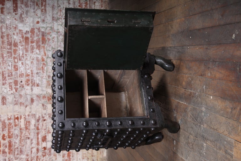 Original, Antique Industrial, American Made, Hobnail Safe 3