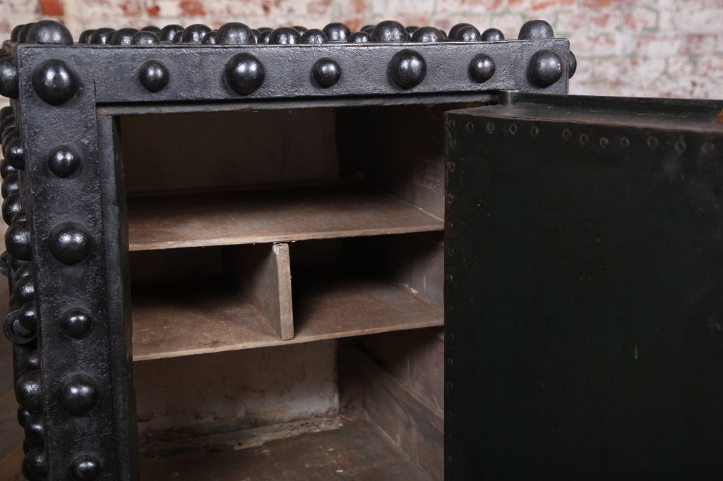 Original, Antique Industrial, American Made, Hobnail Safe 4