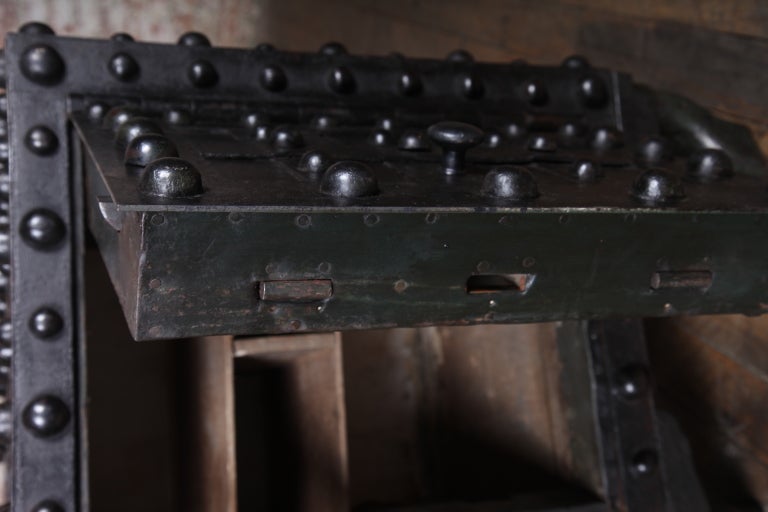 Original, Antique Industrial, American Made, Hobnail Safe 6