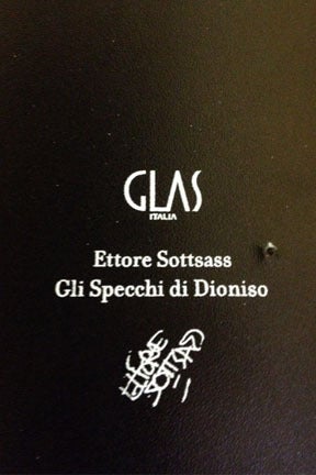 Miroir signé par « Ettore Sottsass Produit par Glas Italia », Italie 2007 en vente 1
