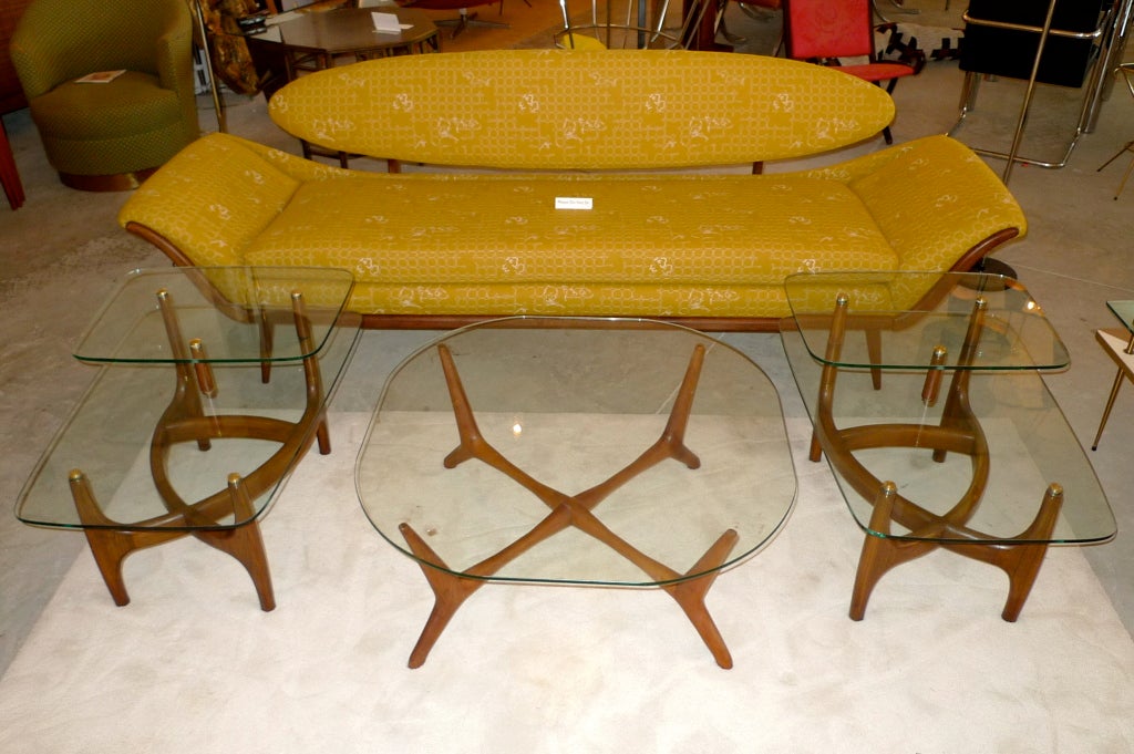 Mid-Century Modern Pair of Two Tier End Tables by Adrian Pearsall