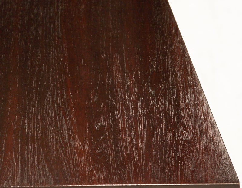 Mid-20th Century Angular Walnut and Rosewood Cabinet with Sculptural Base