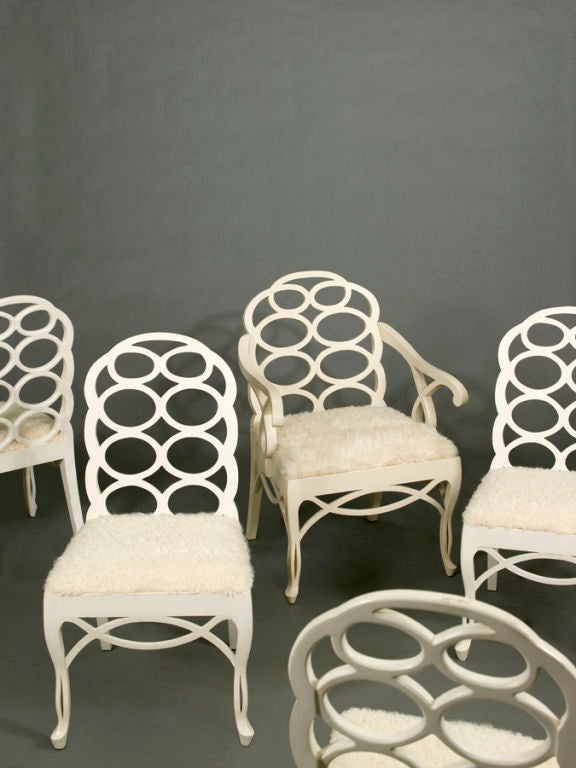 After Frances Elkins Elegant Loop Chairs 1