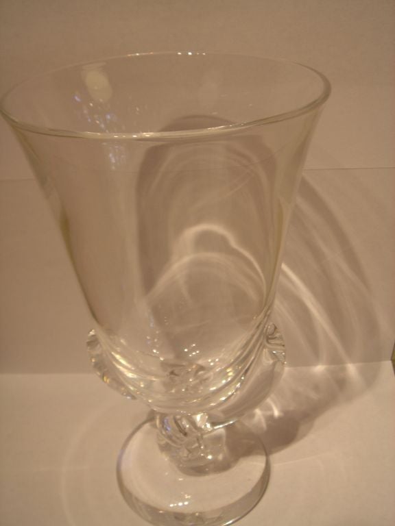 Steuben Flower Vase Designed by George Thompson