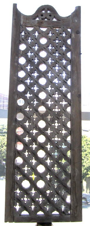 20th Century Set of Five Egyptian Lattice Panels