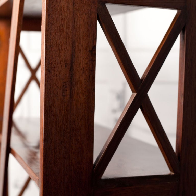 Anglo-Indian Teak Open Side Bookcase 3