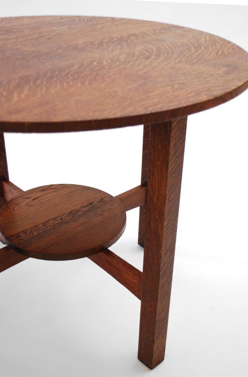 20th Century L & JG Stickley Lamp Table For Sale
