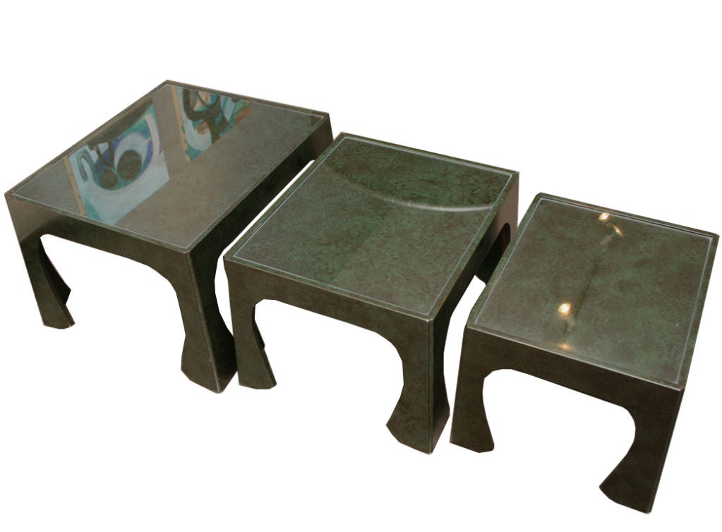 Wood Set of Nesting Tables by Tai Ming for Drexel