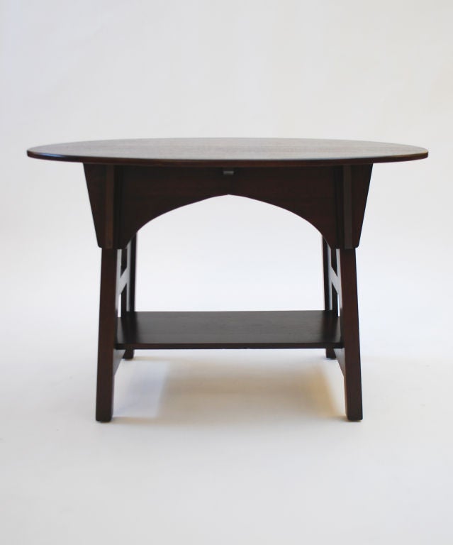 20th Century Fine & Rare  Mission Lamp Table by Charles Limbert For Sale