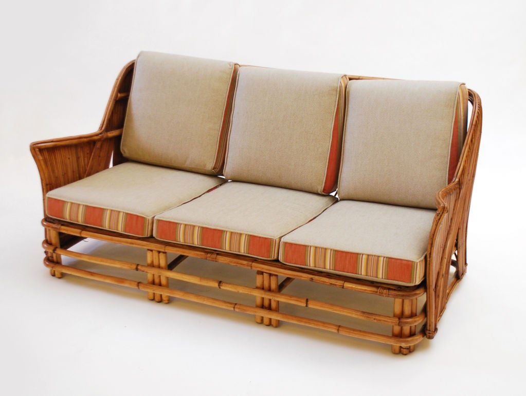 Fine & Rare Stick Reed Settee