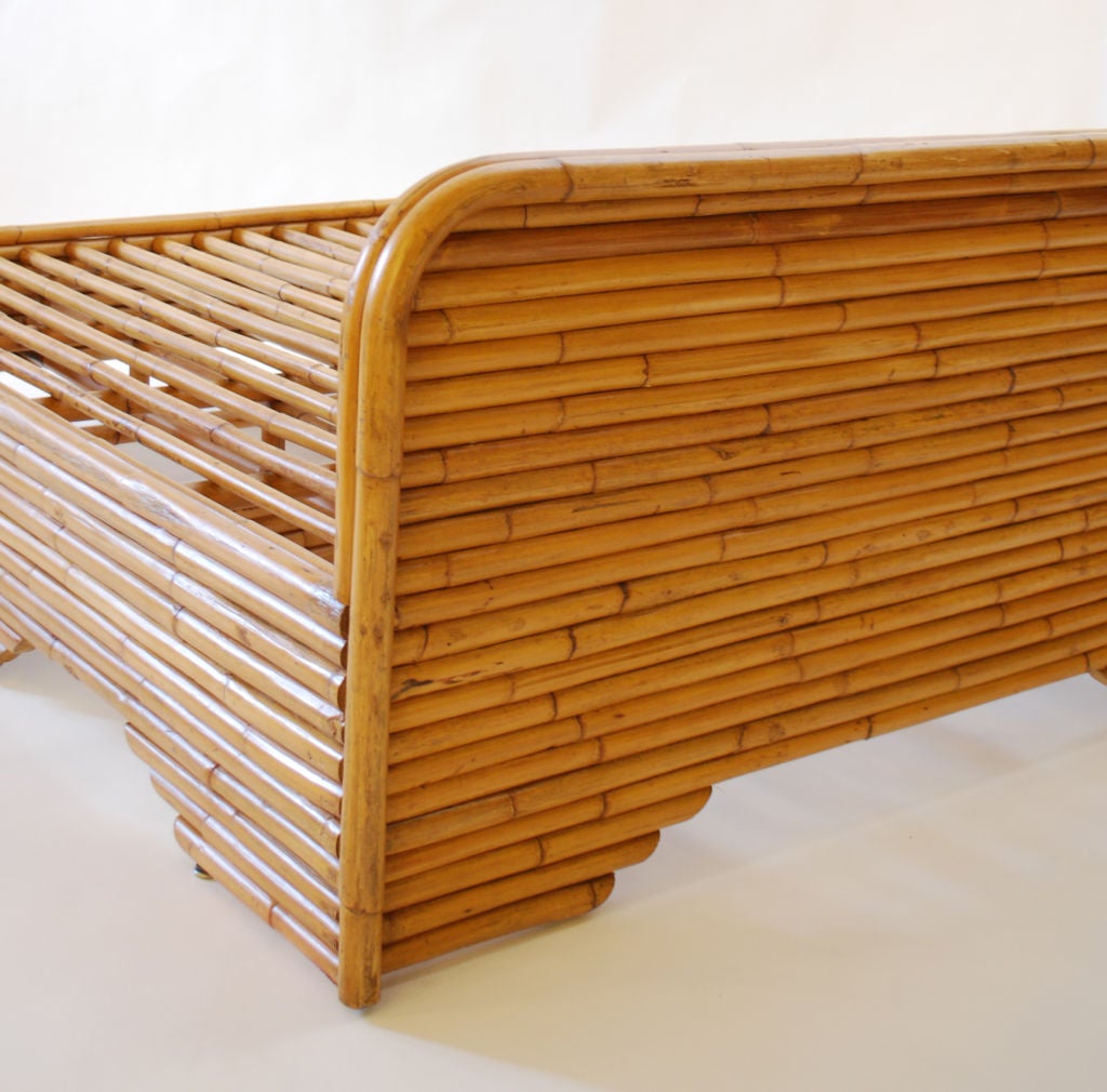 Fine & Rare Rattan Bed in the Manner of Paul Frankl 5