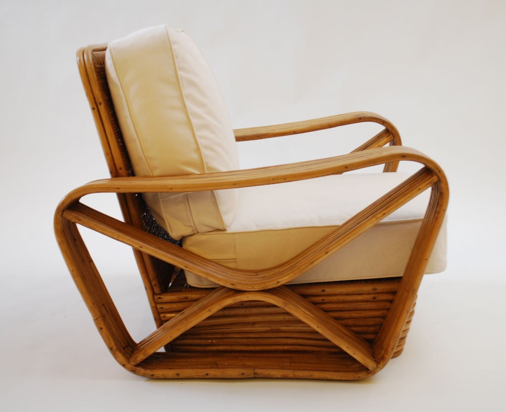 Rattan Living Room Suite in the Manner of Paul Frankl