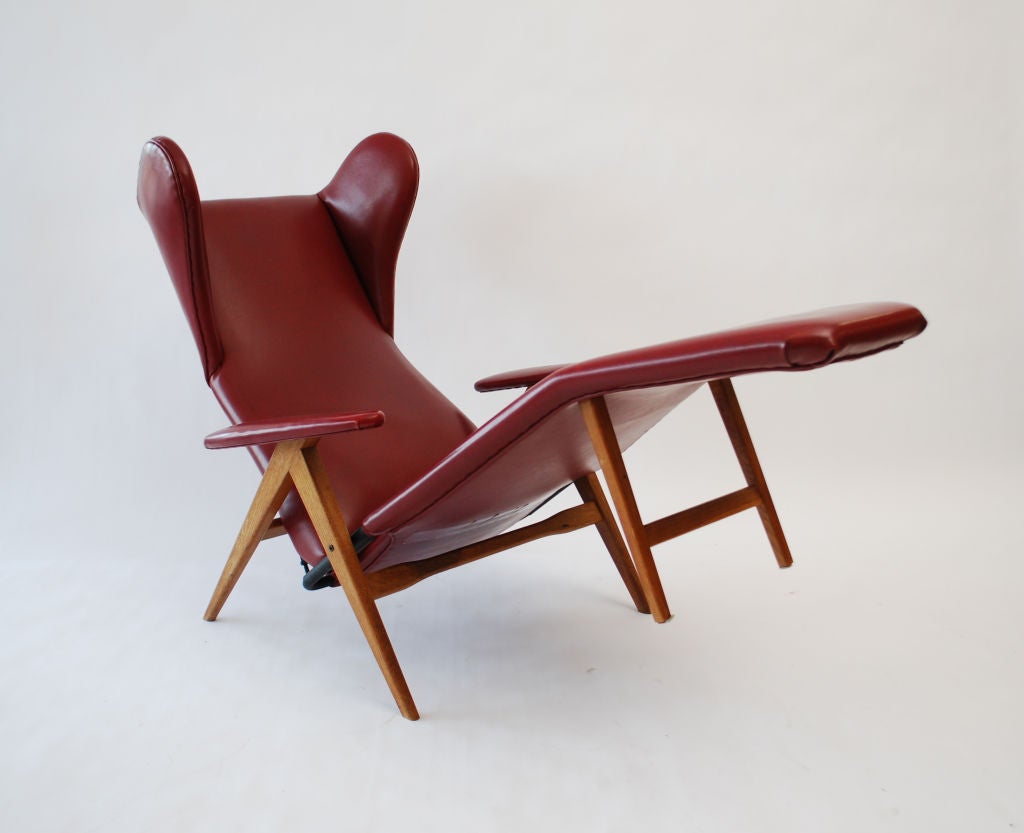 Mid-Century Modern H.W. Klein Chaise Lounge Chair, Circa 1960, Danish Modern