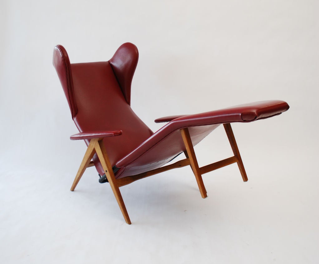 Mid-20th Century H.W. Klein Chaise Lounge Chair, Circa 1960, Danish Modern