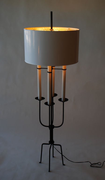 Mid-20th Century Tommi Parzinger Floor Lamp For Sale