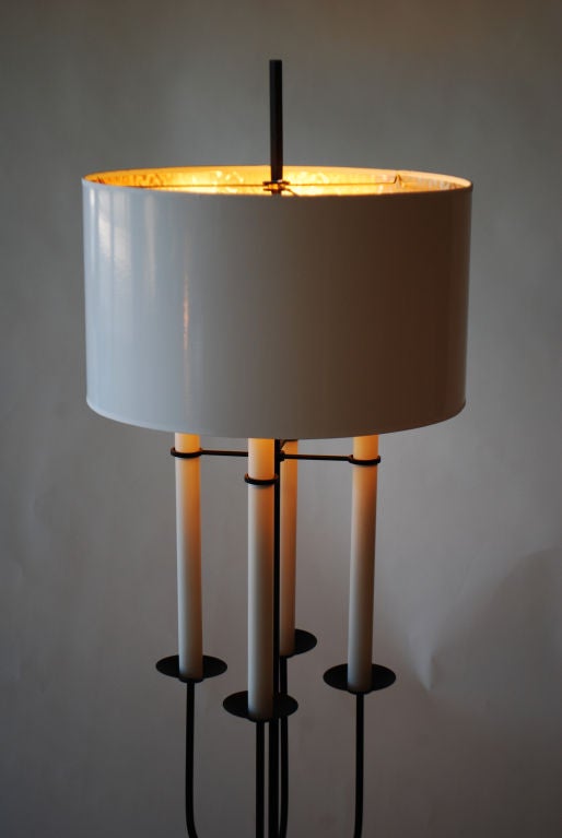 Iron Tommi Parzinger Floor Lamp For Sale